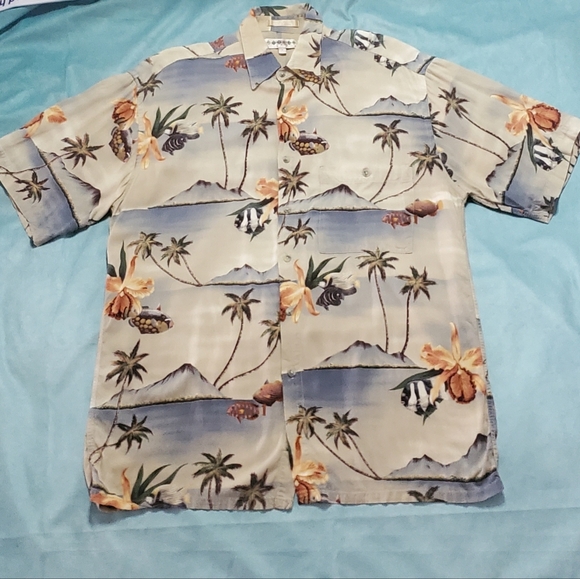 campia moda Other - Hawaiian Tropical Fish Shirt 90s Vintage Campia Moda MEDIUM